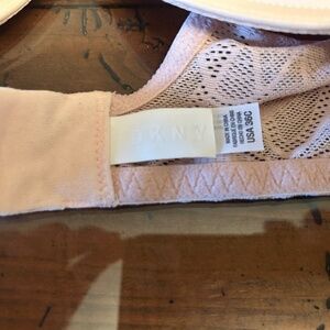 DKNY Underwire Lace Back Bra in Light Pink